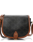 Triomphe Canvas Medium Folco Bag Tan
