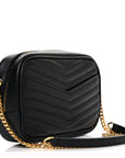 Grain De Poudre Matelasse Monogram Mini Lou Camera Bag Black