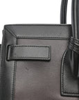 Calfskin Bi-Color Small Sac De Jour Burgundy Black