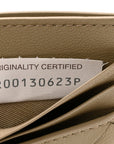 Nappa Intrecciato Credit Card Case Travertine