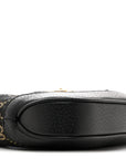Jacquard Black Denim GG Monogram Textured Dollar Calfskin Mini Jackie 1961 Hobo Black Ivory