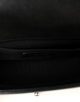 Caviar Chevron Quilted Medium Boy Flap Black