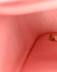 Caviar Quilted Medium Double Flap Pink