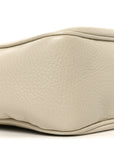 Pebbled Calfskin Small Soho Disco Bag Off White