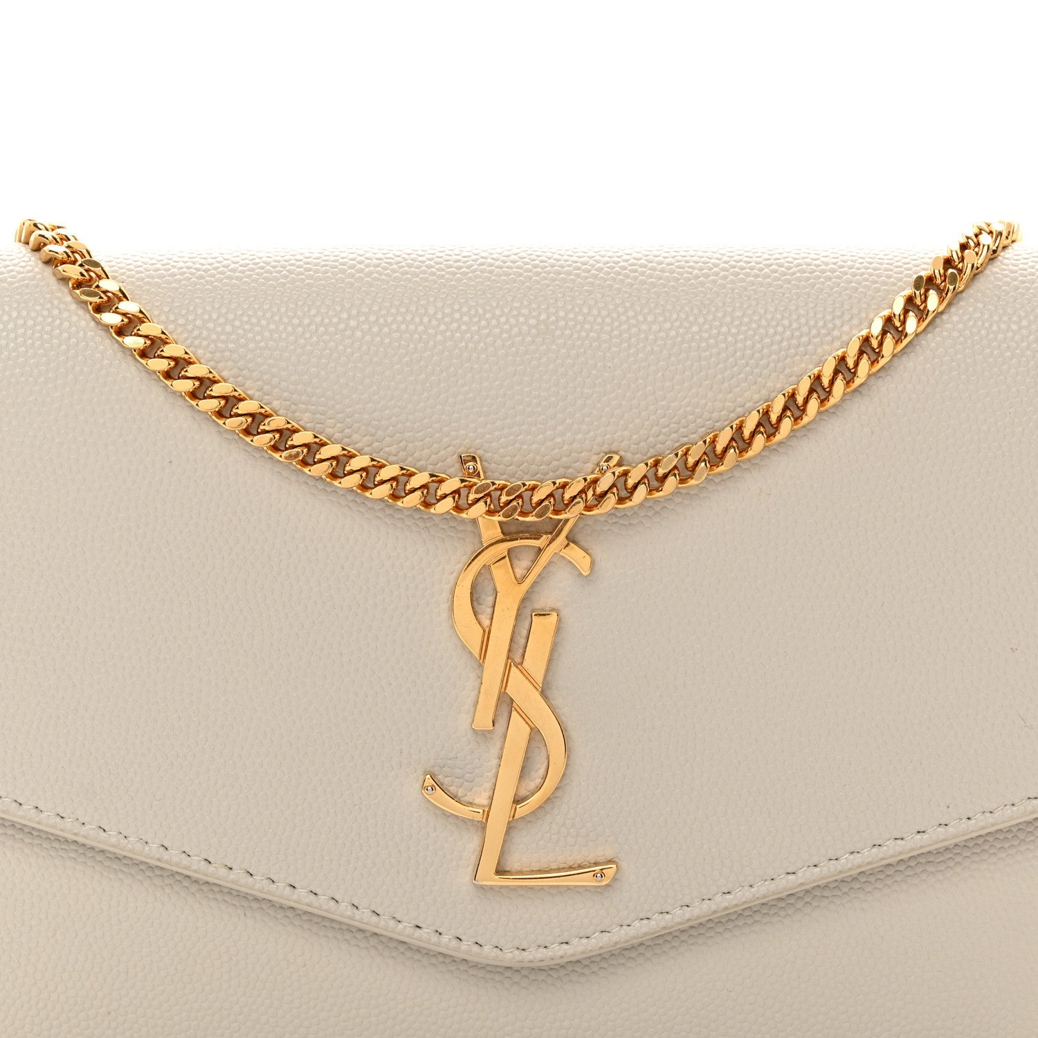 Grain De Poudre Monogram Uptown Chain Wallet Crema Soft