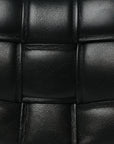 Nappa Maxi Intreccio Small Padded Cassette Crossbody Bag Black