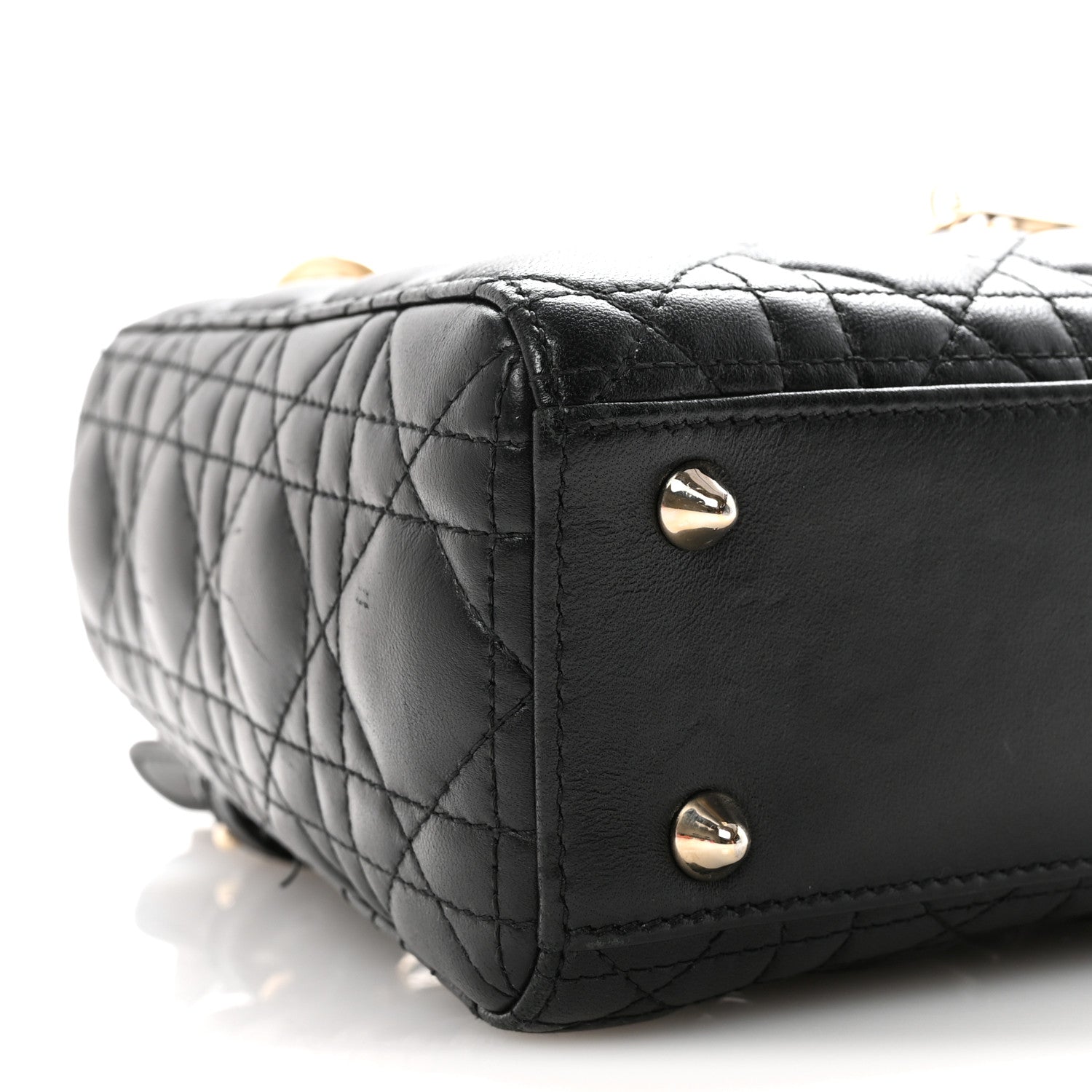 Lambskin Cannage Small My ABCD1OR Lady D1OR Black