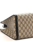 GG Supreme Monogram Medium Padlock Tote Black