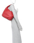 Nappa Intrecciato Patchwork Hobo Red