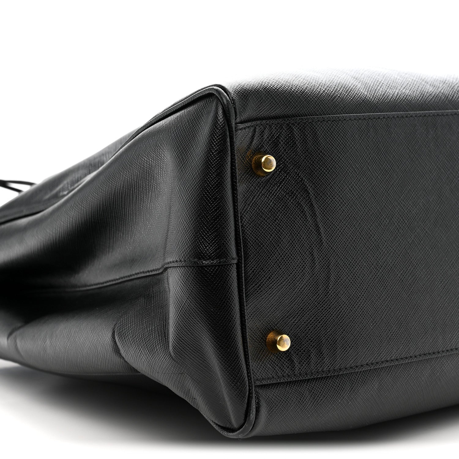 Saffiano Lux Extra Large Galleria Double Zip Tote Black