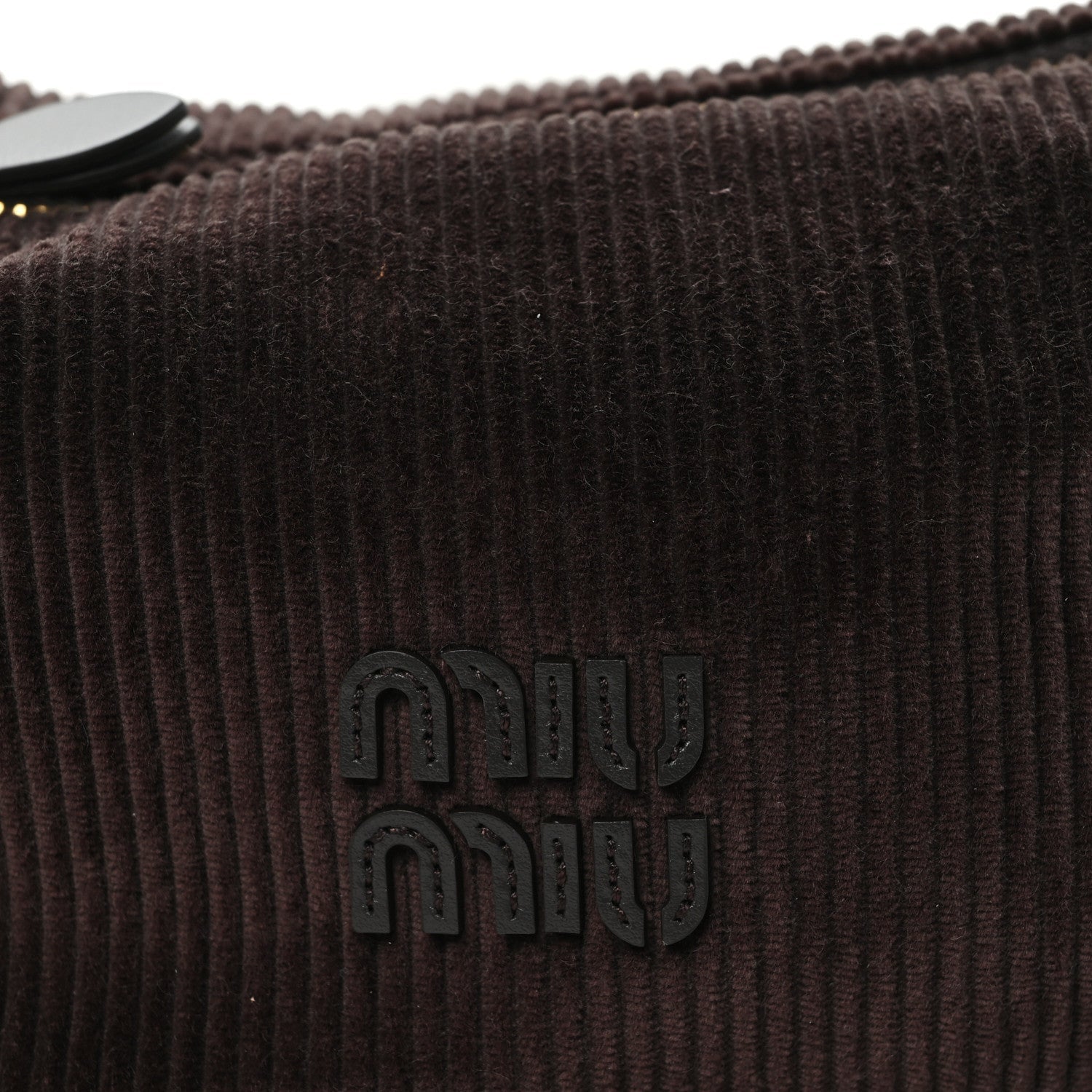 Corduroy Pouch Bag Ebony Baltic Blue
