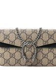 GG Supreme Monogram Super Mini Dionysus Shoulder Bag Black