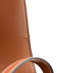 Canvas Calfskin Triomphe Shoulder Bag Tan