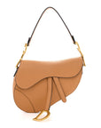 Grained Calfskin Saddle Bag Camello