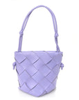 Nappa Maxi Intrecciato Clasp Bucket Bag Wisteria