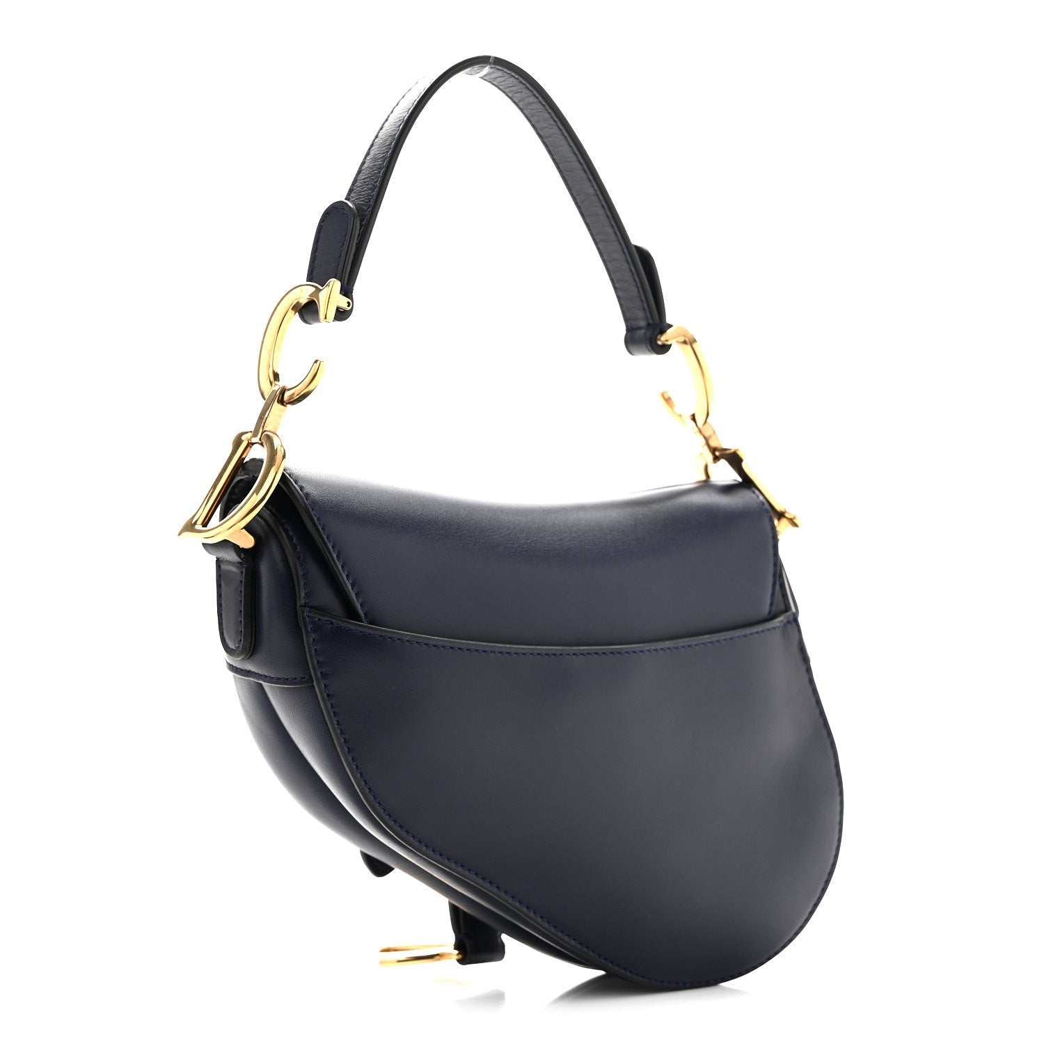 Calfskin Mini Saddle Bag Blue