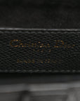Grained Calfskin Mini Saddle Bag Black