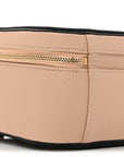 Caviar Quilted Large CC Filigree Vanity Case Beige Black