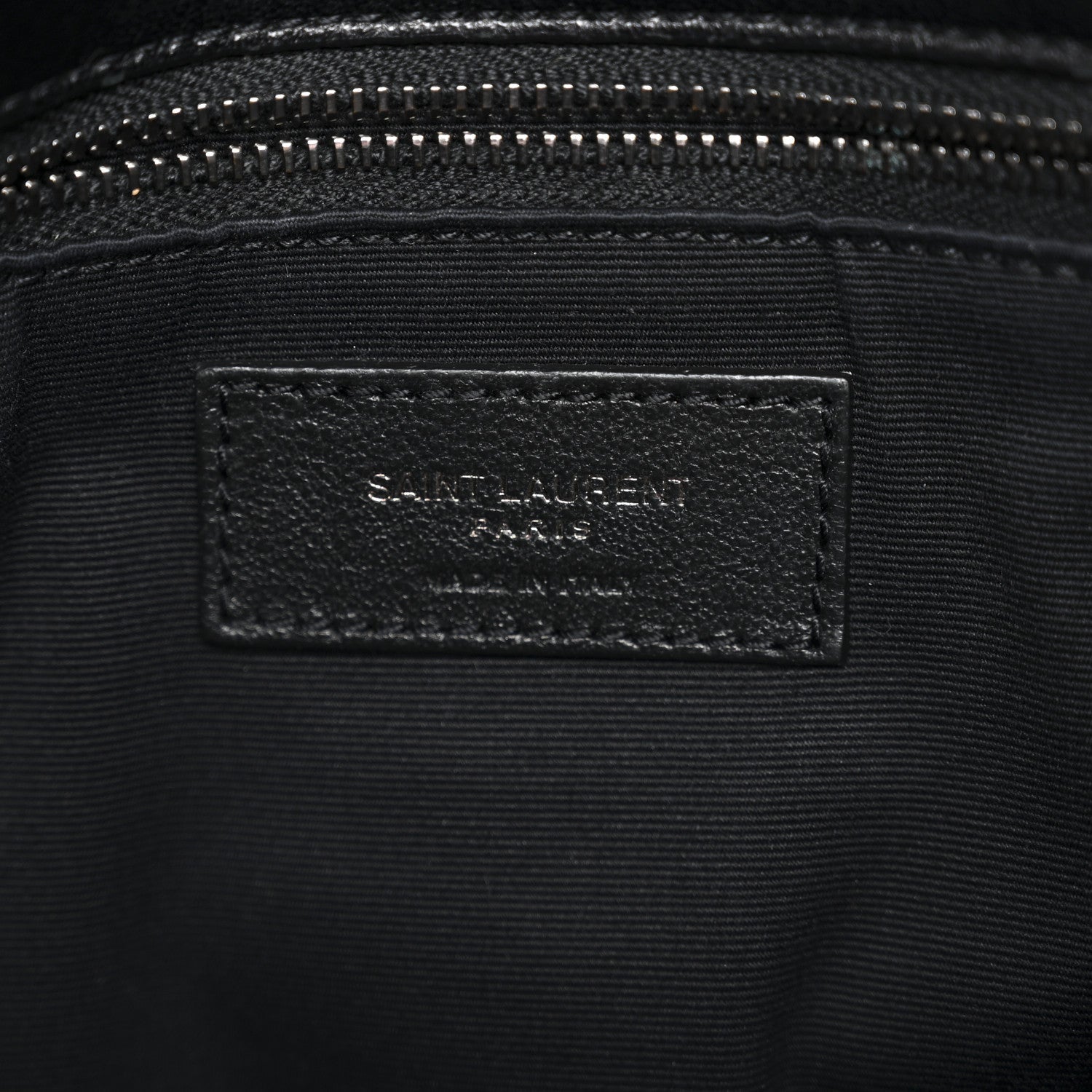 Patent Crocodile Embossed Lambskin Monogram Medium Niki Chain Satchel Black