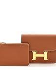Evercolor Constance Slim Wallet Gold