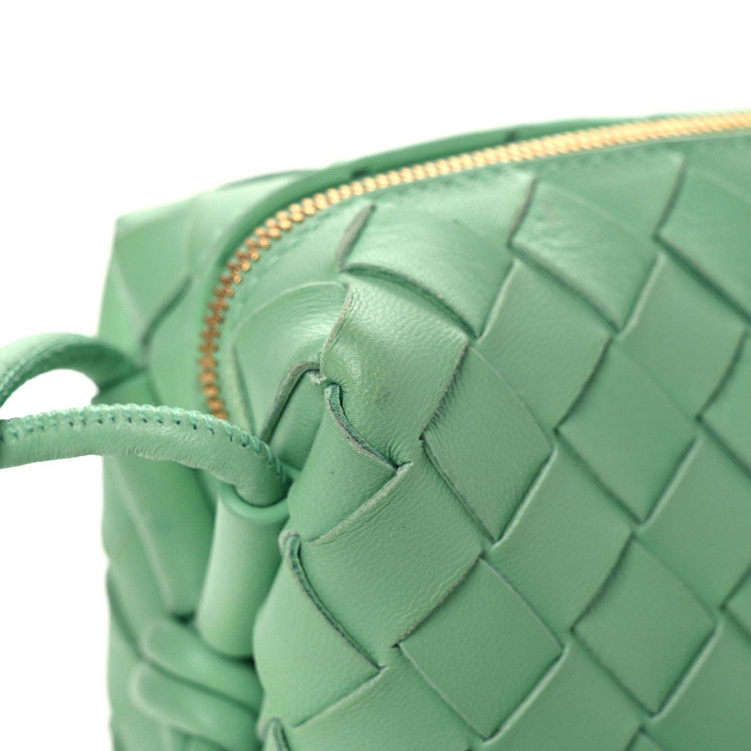 Nappa Intrecciato Mini Loop Camera Bag Siren