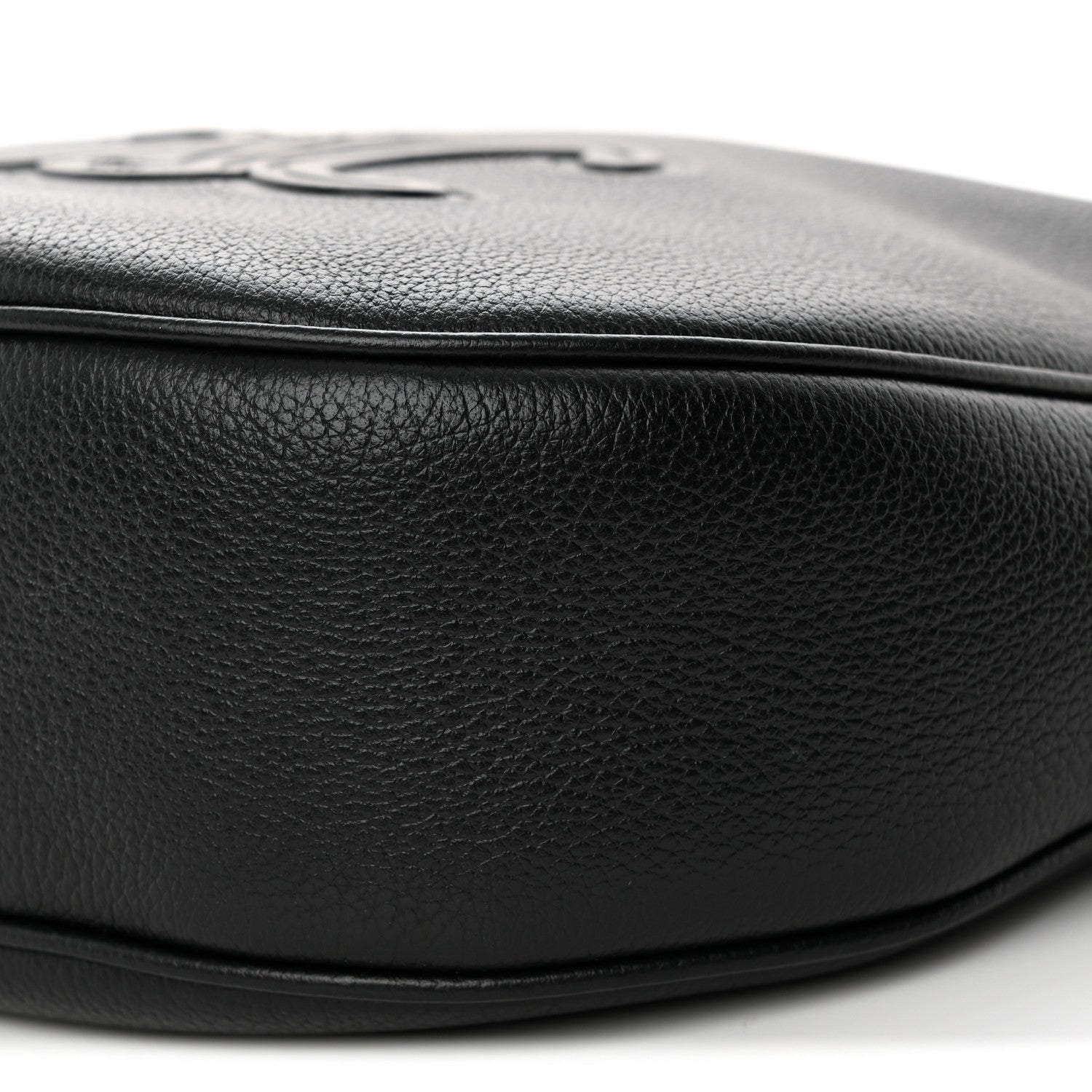Supple Calfskin Cuir Triomphe Small Heloise Shoulder Bag Black
