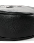 Supple Calfskin Cuir Triomphe Small Heloise Shoulder Bag Black