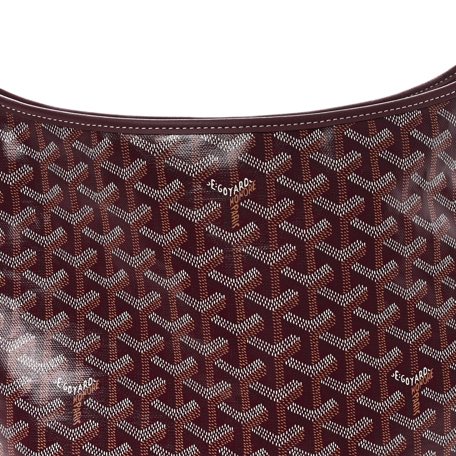 Goyardine Boheme Hobo Burgundy