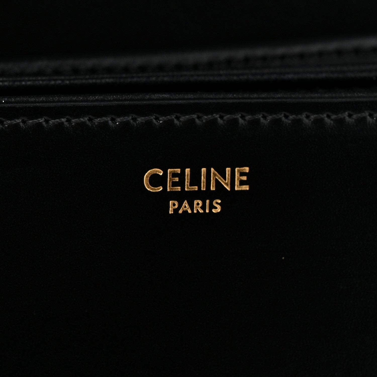 Shiny Calfskin Medium Triomphe Black
