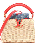 LV X TM Rattan Denim Calfskin Cerises Capucines Mini