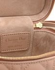 Lambskin Cannage Micro Lady D1OR Vanity Case Rose Des Vents