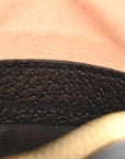 Grained Calfskin Web Mini Ophidia Round Shoulder Bag Black