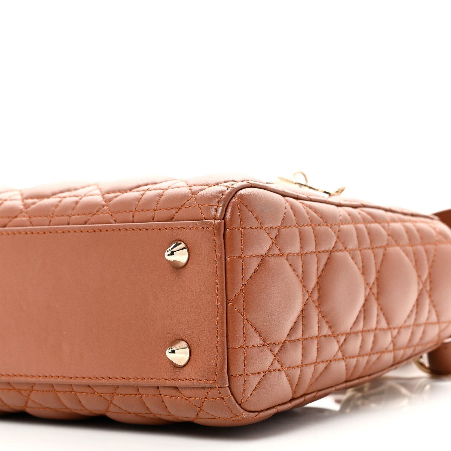 Calfskin Cannage Small My ABCD1OR Lady D1OR Tan