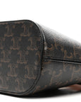 Canvas Calfskin Triomphe Teen Honorine Bag Tan