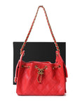 Caviar Quilted Mini CHNL 25 Handbag Red