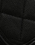 Caviar Quilted Medium CC Filigree Vanity Case Black