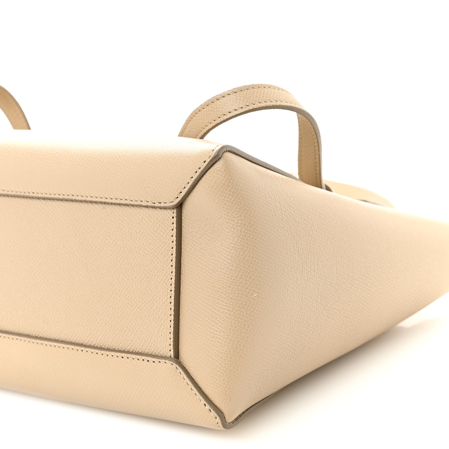 Grained Calfskin Micro Belt Bag Light Taupe