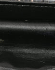 PVC Thread Woven Medium Boy Flap Black