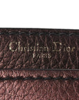 Metallic Calfskin J'AD1OR Chain Flap Bag Noisette