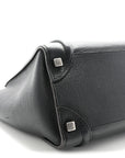 Drummed Calfskin Micro Luggage Black