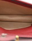 Calfskin Super Mini Dionysus Shoulder Bag Hibiscus Red