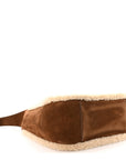 Suede Shearling Small Le 5 A 7 Soft Hobo Dark Sigaro Natural Beige