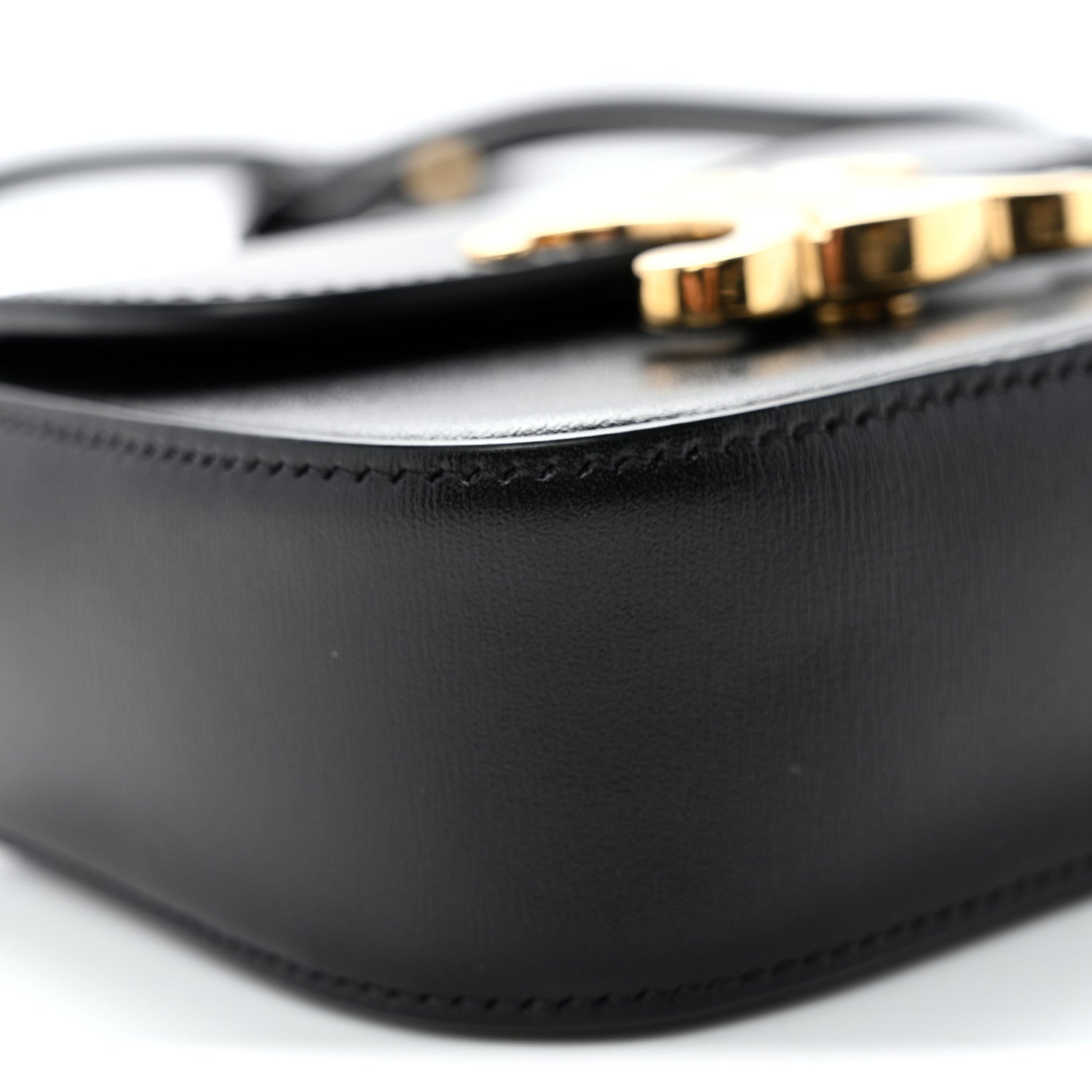 Shiny Calfskin Mini Triomphe Black