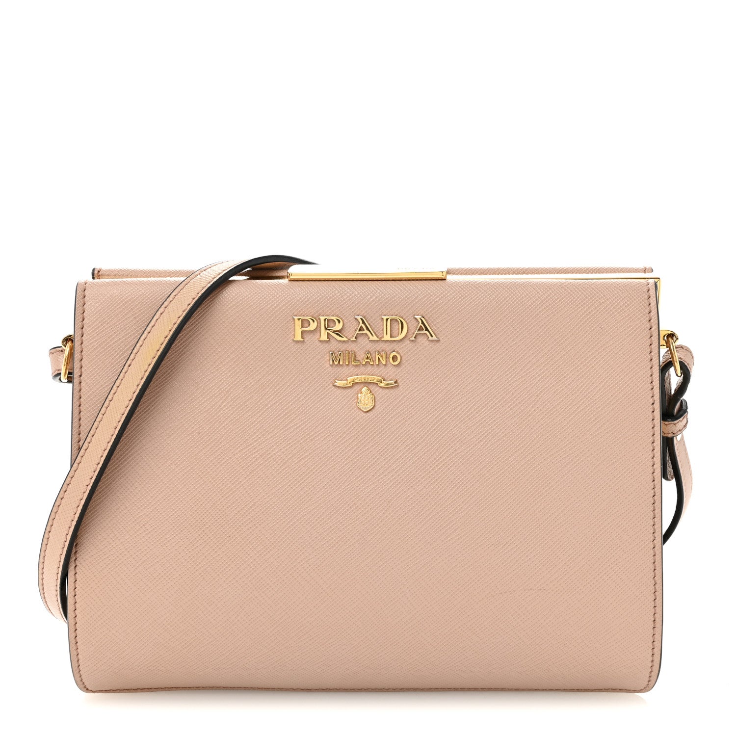 Saffiano City Calf Light Frame Bag Cammeo