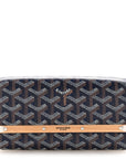 Goyardine Monte Carlo Bois Clutch Navy
