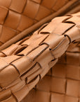 Nappa Intrecciato Teen Jodie Hobo Caramel