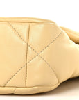 Lambskin Quilted Medium CHNL 19 Flap Yellow