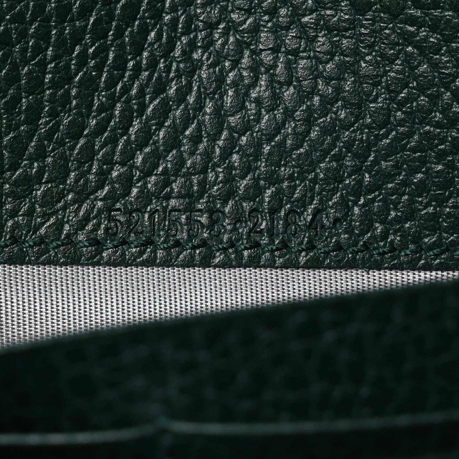 Calfskin Garden Dionysus Chain Wallet Emerald