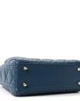 Lambskin Cannage Small My ABCD1OR Lady D1OR Deep Ocean