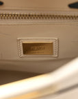 Vitello Seta Snakeskin Monster Eyes Medium Peekaboo Iconic Satchel  Amido Sand Black